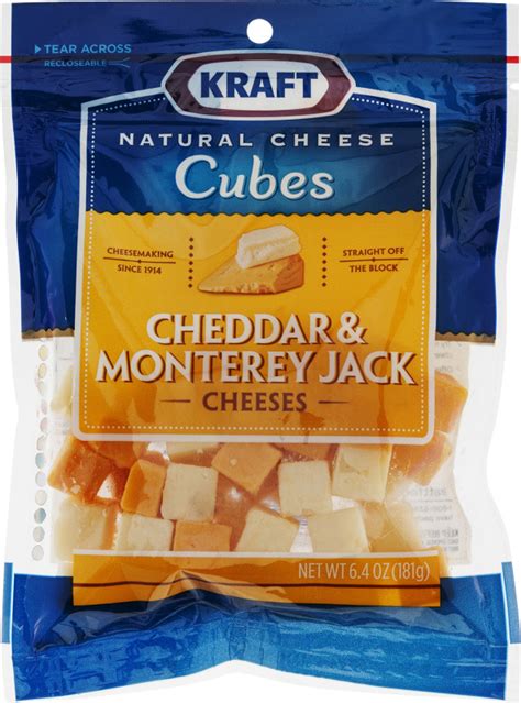 Kraft Cubes Cheddar And Monterey Jack Cheese Kraft21000025237