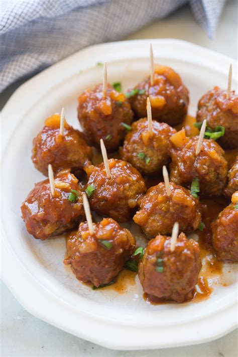 Hawaiian Bbq Meatballs Are The Perfect Fun Easy Party Appetizer You