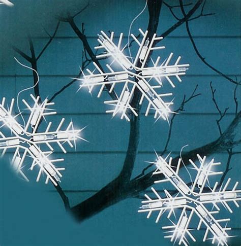 Sienna Set Of 10 Clear Lighted Twinkling Snowflake Icicle Christmas