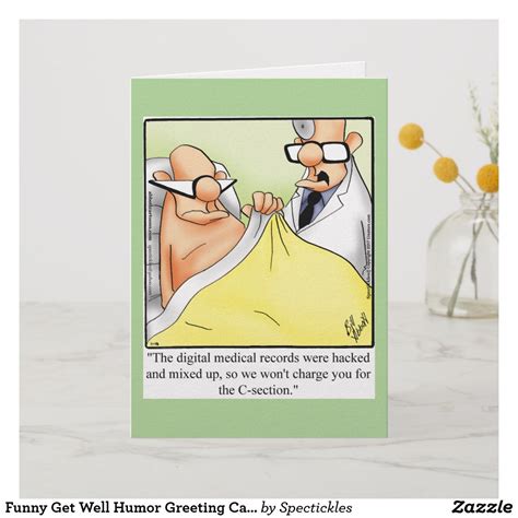 Funny Get Well Humor Greeting Card Funny Get Well Cards