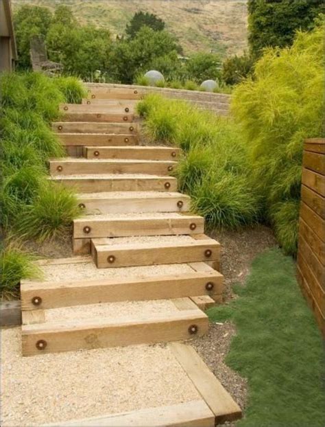 The other two sides of the frame will vary depending on the curve of your stairs (for example, the lengths on the outer edge of the curve will be longer than those on the inner edge). 20 Awesome Garden Stairs Ideas That You Must See | Garden ...