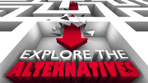 Explore The Alternatives Choices Options Maze Break Through 3 D ...