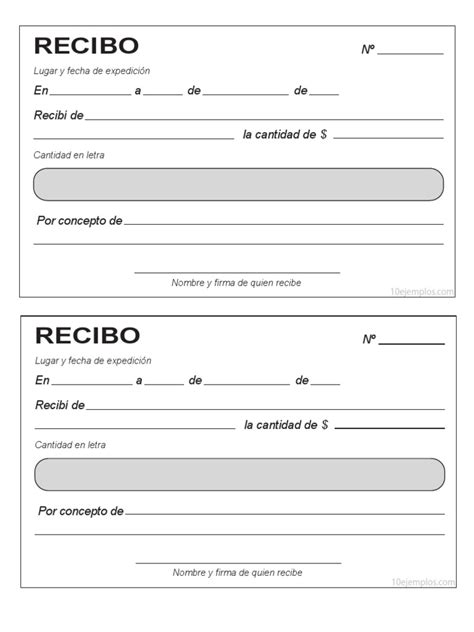 Recibo Online Grátis Modelos De Recibo Para Imprimir Images And