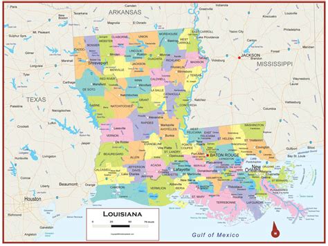 Labeled Map Of Louisiana With Cities World Map Blank And Printable