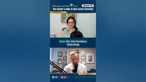 Episode #134 Alert "The Insider’s Edge to Real Estate Investing" - YouTube