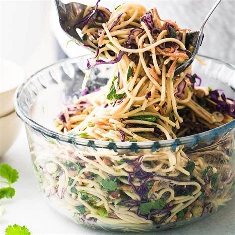 Fill a large pot with water and bring to a boil. This yummy Spicy Thai Spaghetti Salad is an delicious ...