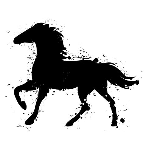 Horse Vector Graphics Silhouette Illustration Image
