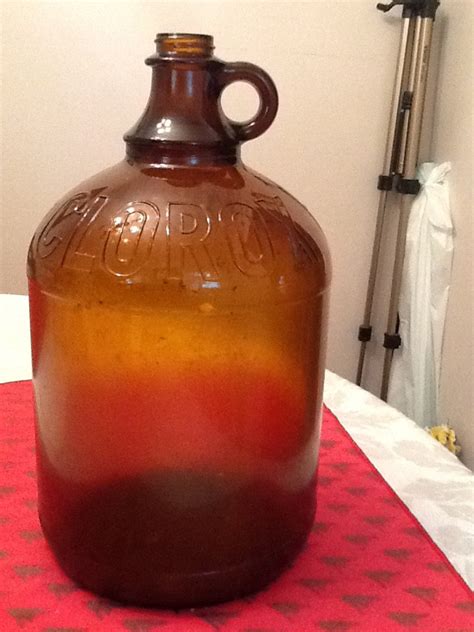 Vintage Gallon Brown Clorox Bottle Etsy
