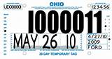 Print Temporary License Plate Images