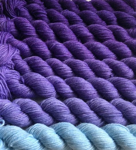 Gradient Yarn Set Merino Wool Handdyed Yarn 200g Hand Etsy