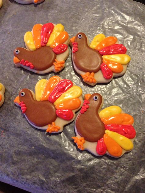 How To Decorate Turkey Sugar Cookies ヘ ヘ