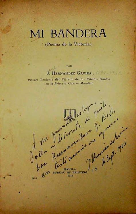 Mi Bandera Poema De La Victoria J Hernández Gavira Biblioteca