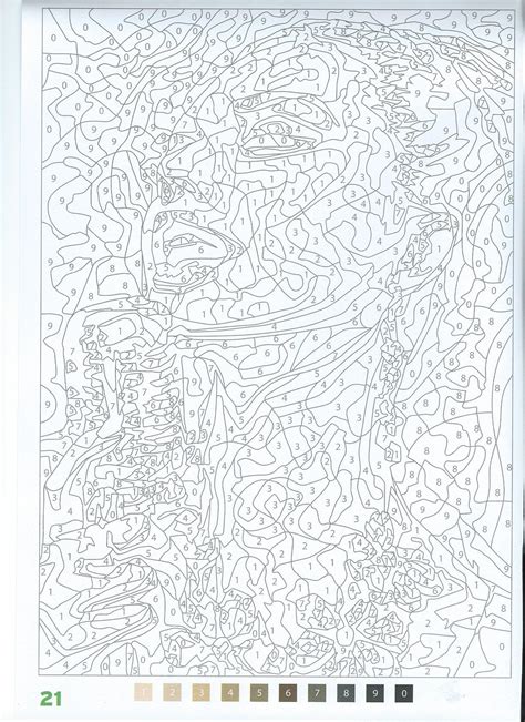 chanteuse | Abstract coloring pages, Color by numbers, Disney coloring
