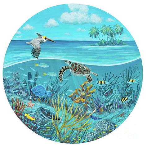 Pin By Eliza On Marine Life Ocean Painting Ocean Drawing Colour