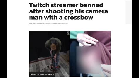 Twitch Streamer Banned After Shooting Camera Man With Crossbow