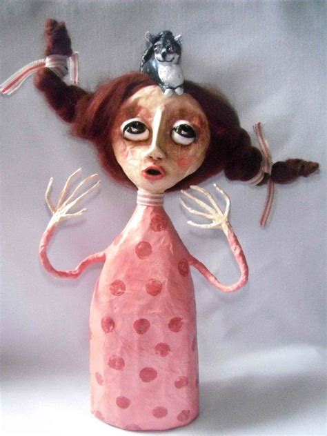 Art Doll Papier Mâché Paper Mache Henry Loves Etsy Art Dolls