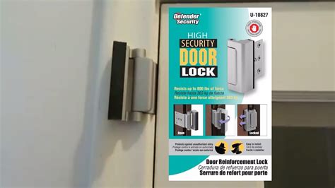 High Security Door Lock Installation Youtube