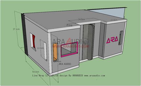 Namun sayangnya ada sebagian orang yang hanya melihatnya dari segi fungsinya, yaitu sebagai tempat speaker supaya dapat berdiri dengan kuat dan kokoh. Skema Box Line Array 12 inch Single LA121B