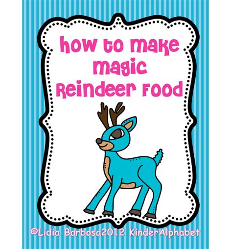 Magic Reindeer Food Freebie | Magic reindeer food, Reindeer food, Reindeer