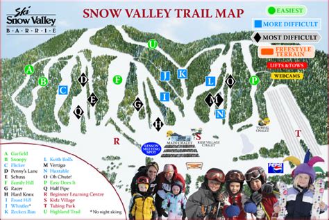 Ski Snow Valley Barrie Ski Trail Map Barrie Ontario Canada Mappery