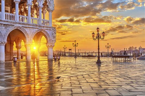 Piazza San Marco At Sunrise Venice Italy Worldstrides