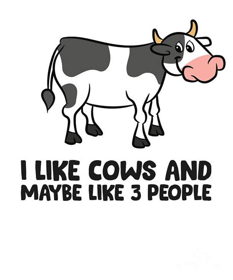 I Like Cows And Maybe Like 3 People Tapestry Textile By Eq Designs