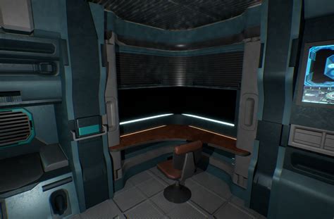 Futuristic Chamber Sci Fi Simulation Cyber Realm High Tech Room Low