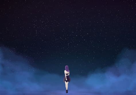 16 Night Sky Starry Night Anime Wallpaper Anime Wallpaper