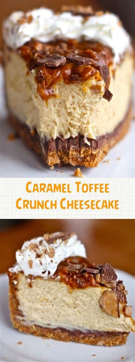 Put 340 grams cream cheese and tin of condensed milk caramel into a bowl and whisk for a couple of minutes with an electric hand held whisk or in a free standing mixer. Caramel Toffee Crunch Cheesecake #cheesecakerecipes ...