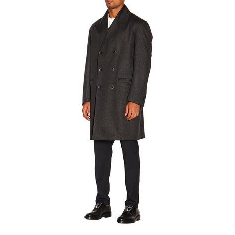 Low Brand Outlet Coat Men Coat Low Brand Men Grey Coat Low Brand