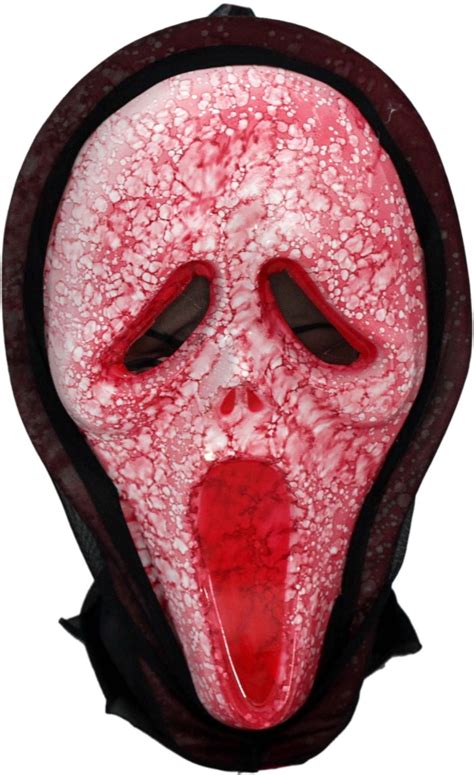tootpado red scary  scream halloween mask pack   masks red scary  scream