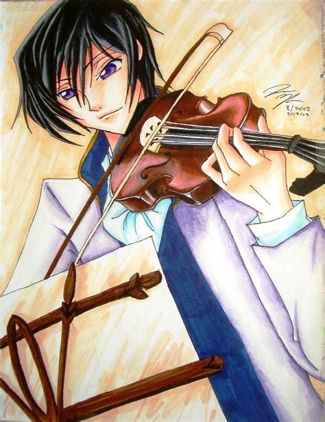 Lelouch With Violin By Chinese Shinigami On Deviantart