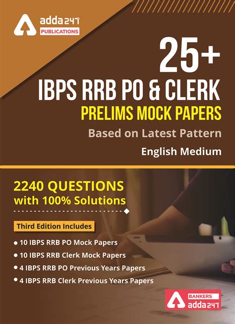 Ibps Rrb Po Clerk Prelims Mocks Test Papers English Printed Edition Adda