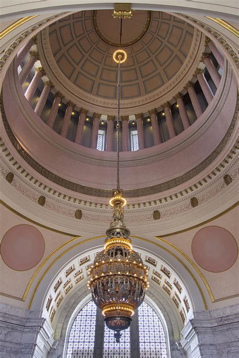 Washington State Capitol Building Chandelier Closeup Photograph By Jit