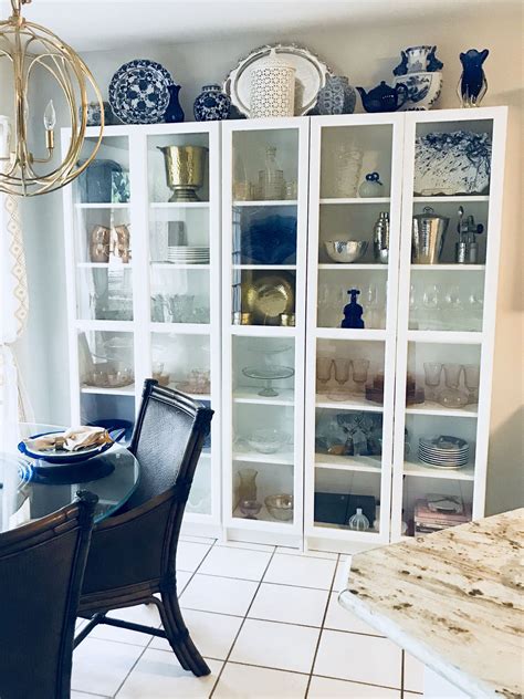 Ikea Billy Bookcase Turned Into A “china Cabinet” And Extra Storage Or
