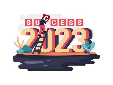 Success In The New Year 2023 Flat Illustration Uplabs