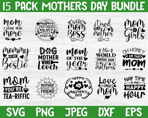 Mothers Day Svg Bundle Mothers Day Svg Files For Cricut Mothers Day
