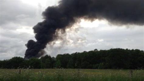 Kidderminster Recycling Centre Fire Plume Visible For Miles Bbc News