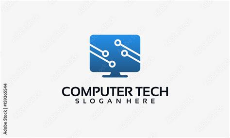 Computer Technology Logo Template Designs Computer Service Logo