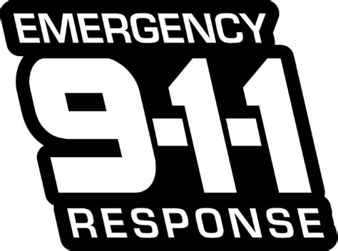 911 Emergency Response Decal Sticker 04
