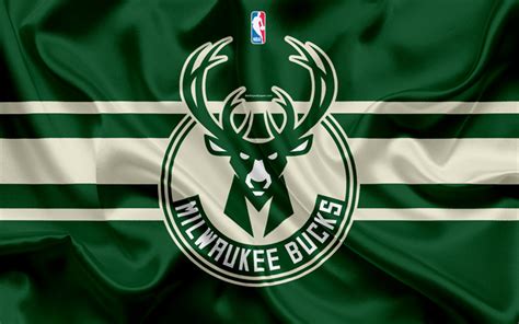 Download Wallpapers Milwaukee Bucks Basketball Club Nba Emblem Logo Usa National