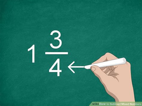 3 Ways To Subtract Mixed Numbers Wikihow