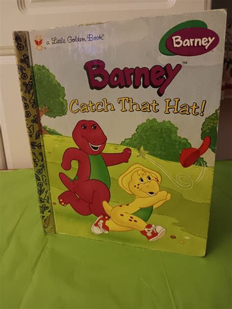 Barney A Little Golden Bookbarney Catch That Hat 1997pre Ownedrare