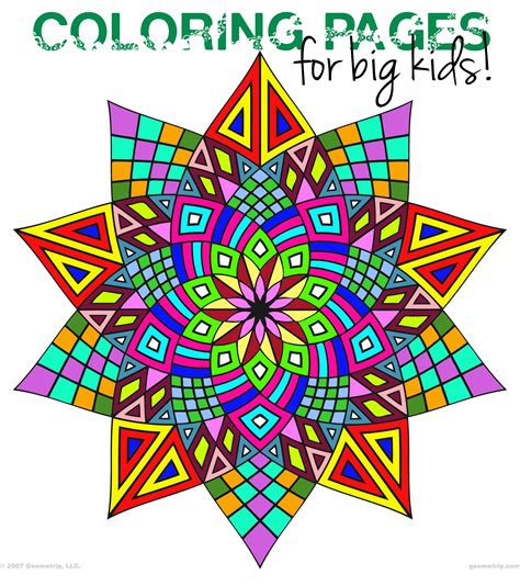 Kids can learn shapes while coloring on them. geometric shapes | Squarehead Teachers