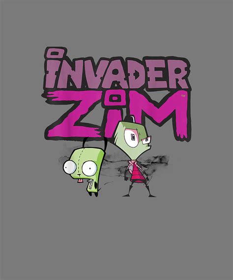 Invader Zim Gir And Zim Watercolor Poster Drawing By Alicia Cosper Fine Art America