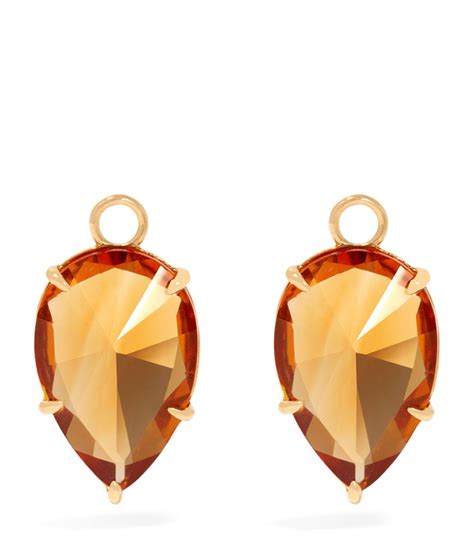 Annoushka Yellow Gold And Citrine Earring Drops Harrods Ar