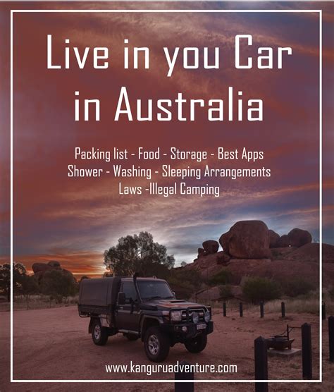 Live in your car in Australia | Australia packing list, Western australia travel, Australia travel