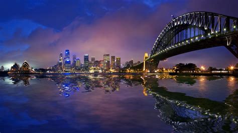 Man Made Sydney Harbour Bridge Hd Wallpaper