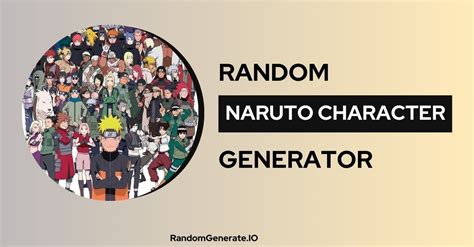 Random Naruto Character Generator 🍃