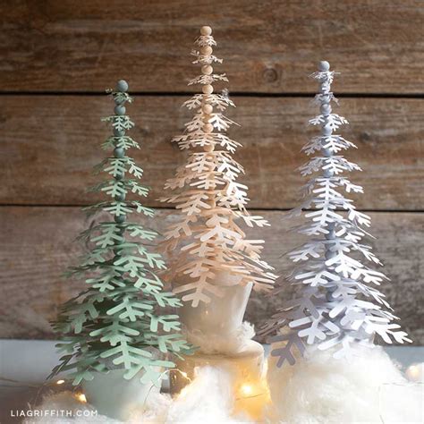 Paper Snowflake Trees For Your Holiday Décor Lia Griffith Christmas